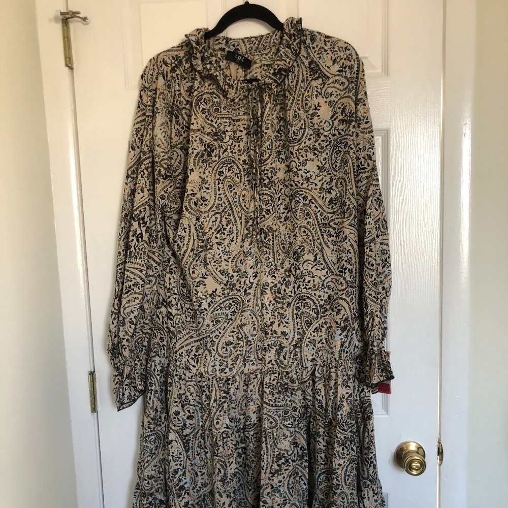 Drop Waist Chiffon Dress